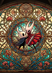 Hollow Knight Stained Glass Art