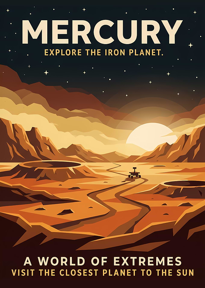 Mercury Exploration Poster