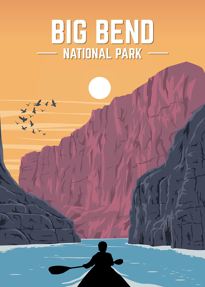 Big Bend National Park Vintage Poster