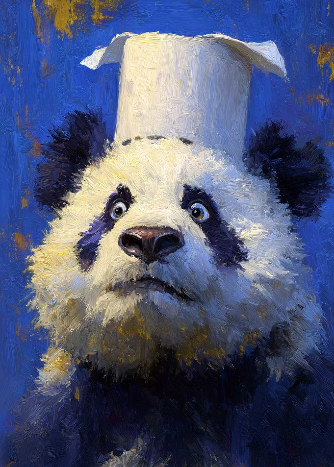 Panda Chef Painting