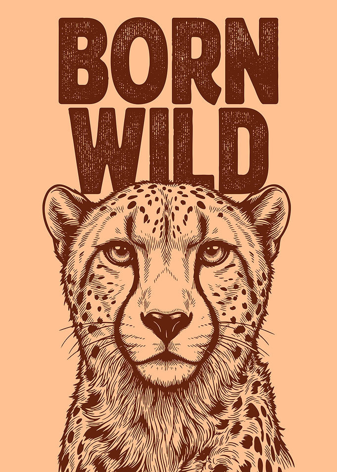 Born Wild Cheetah Portrait