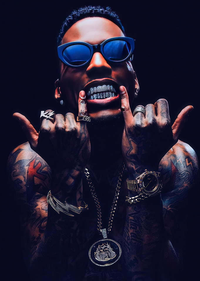 Man with Grillz and Tattoos