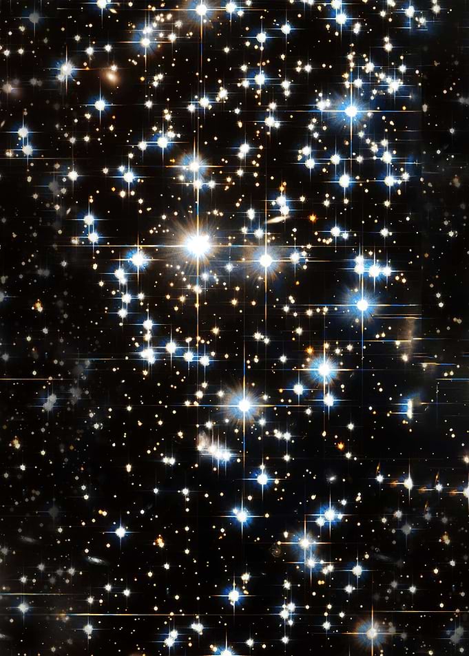 Vast Star Field with Bright Stars