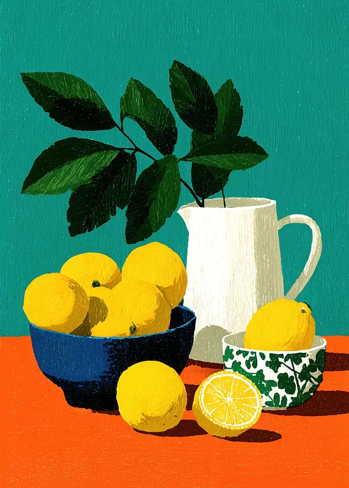 Still Life with Lemons and Pitcher