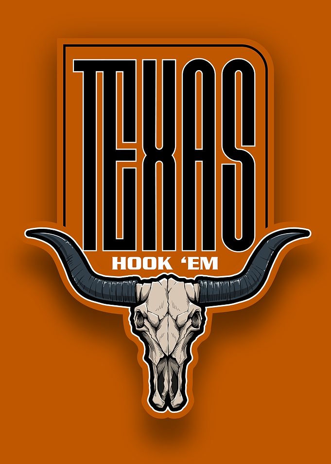 Texas Longhorns Skull Hook 'Em