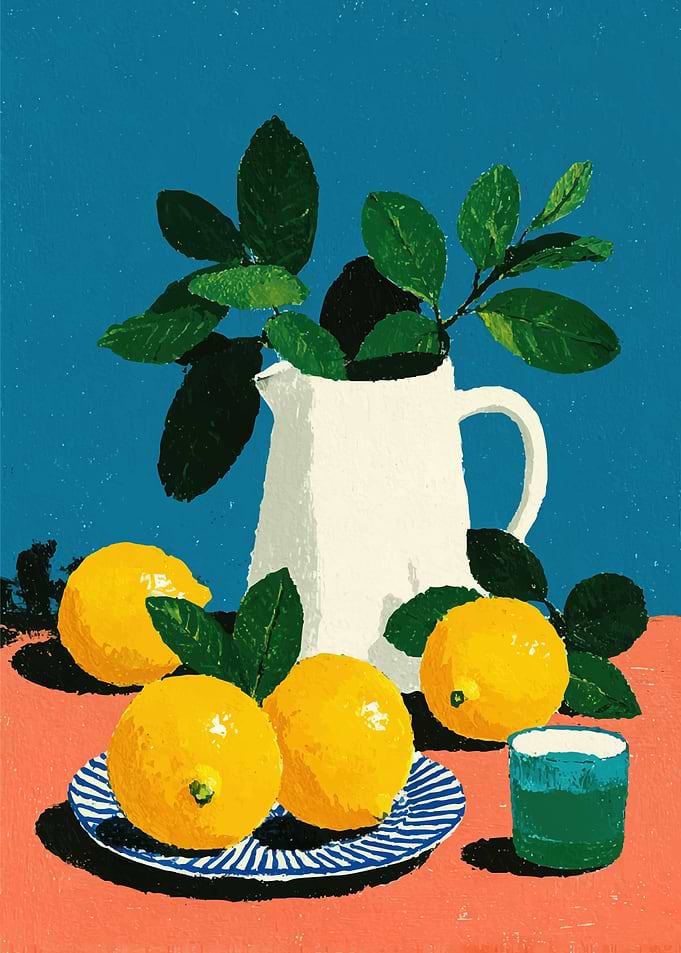 Still Life with Lemons and Pitcher