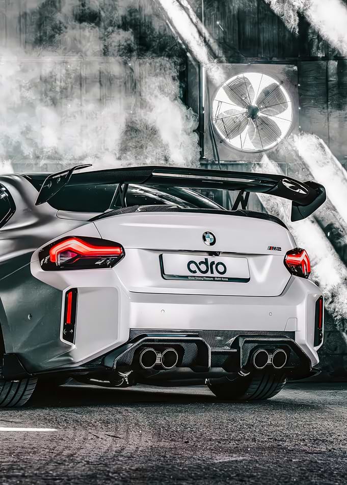 White BMW M2 with ADRO body kit