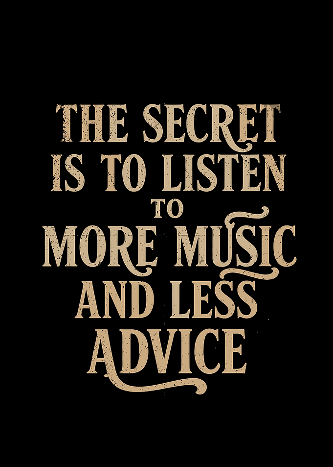 Listen to Music Advice Text Art