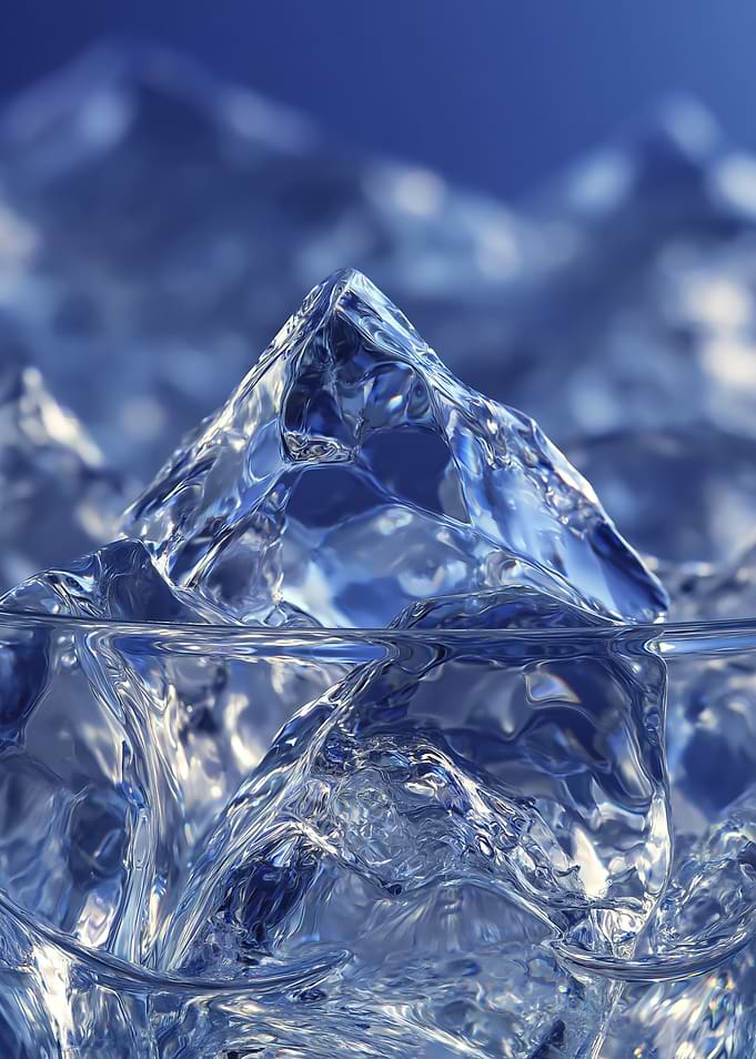 Abstract Ice Mountain