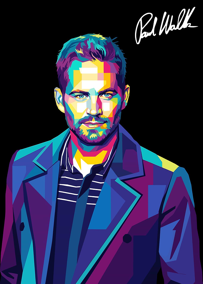Paul Walker Pop Art Portrait