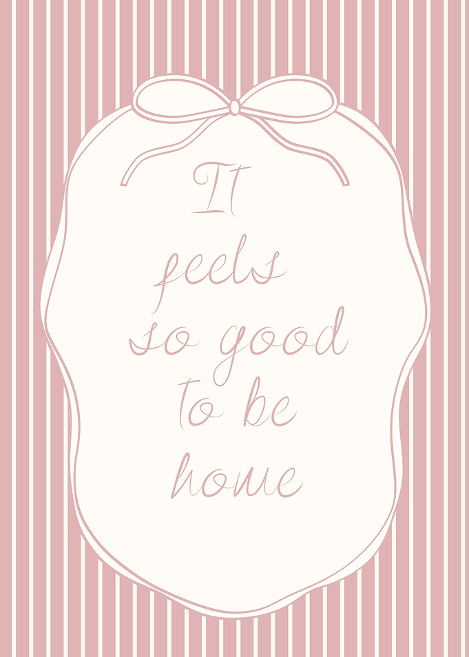 It feels so good to be home quote