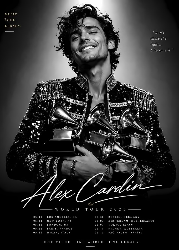 Alex Cardin World Tour Poster