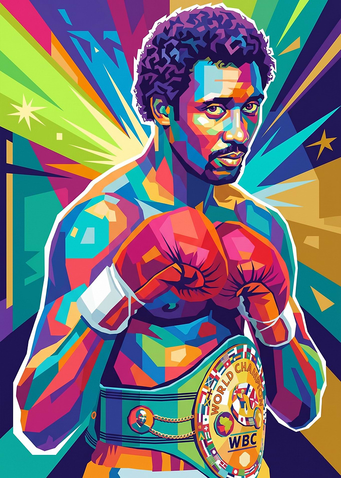 Boxing Champion Pop Art