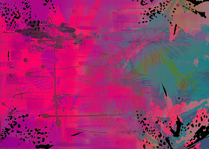 Vibrant Abstract Paint Splatter