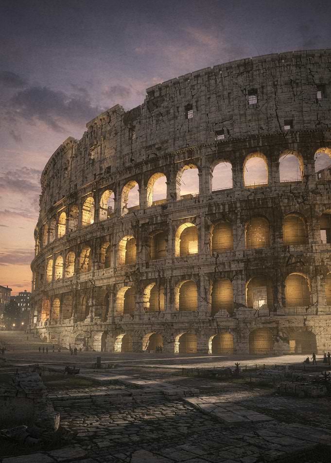 Colosseum at Dusk