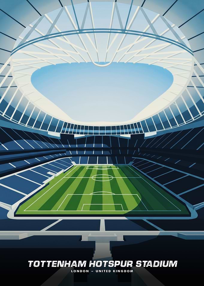 Football Venue Under City Lights