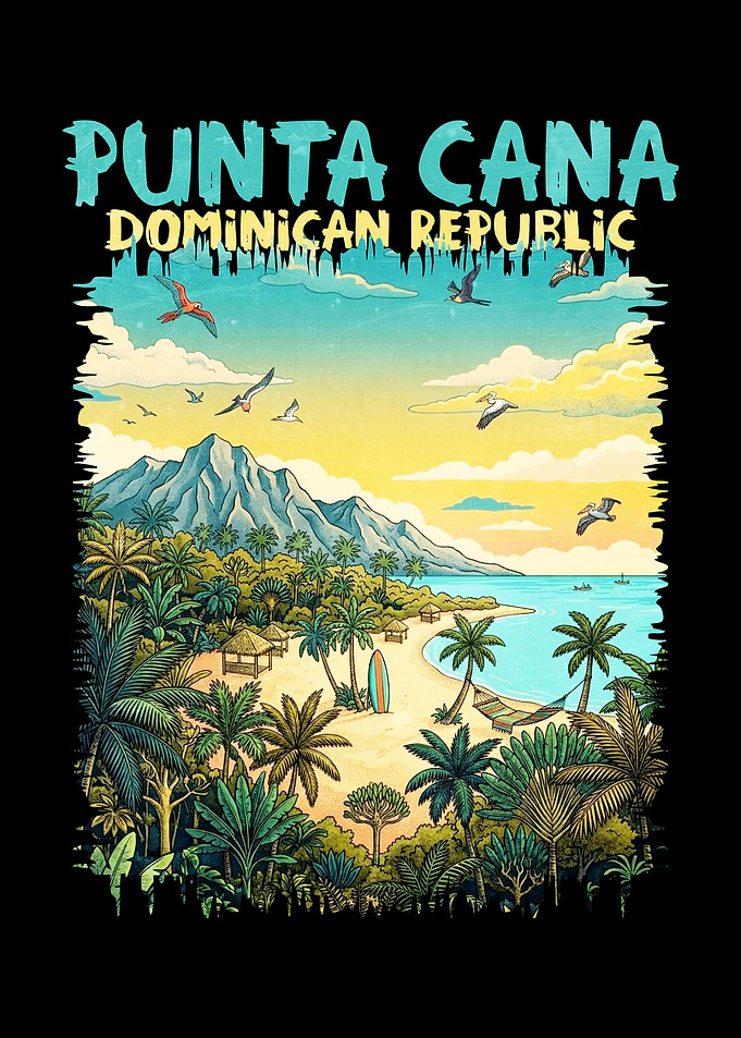 Punta Cana Tropical Beach Scene
