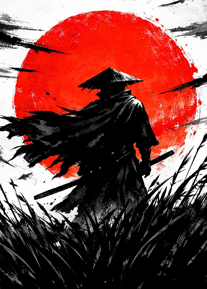 Samurai in Red Sun