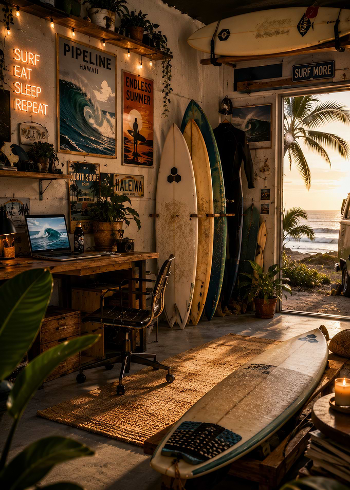 Surf Garage with Ocean View
