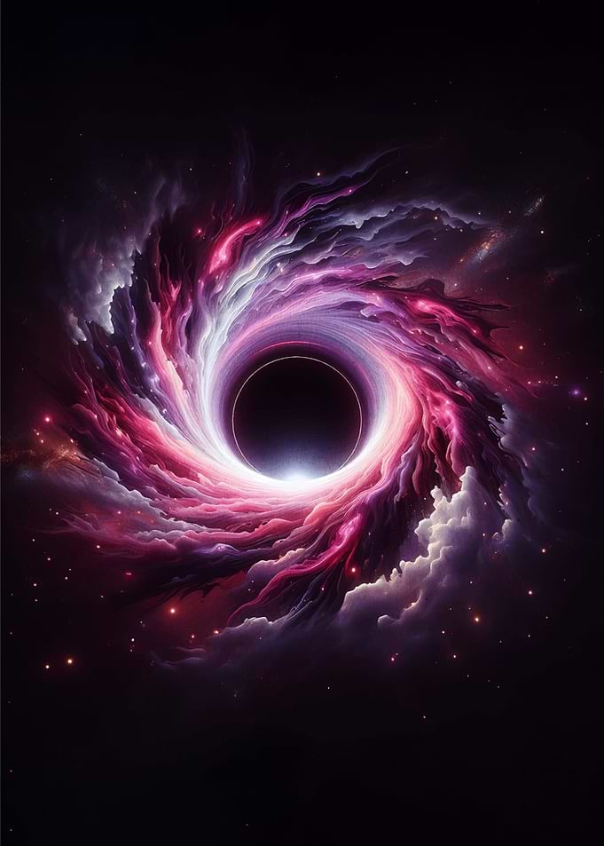Cosmic Black Hole Swirl