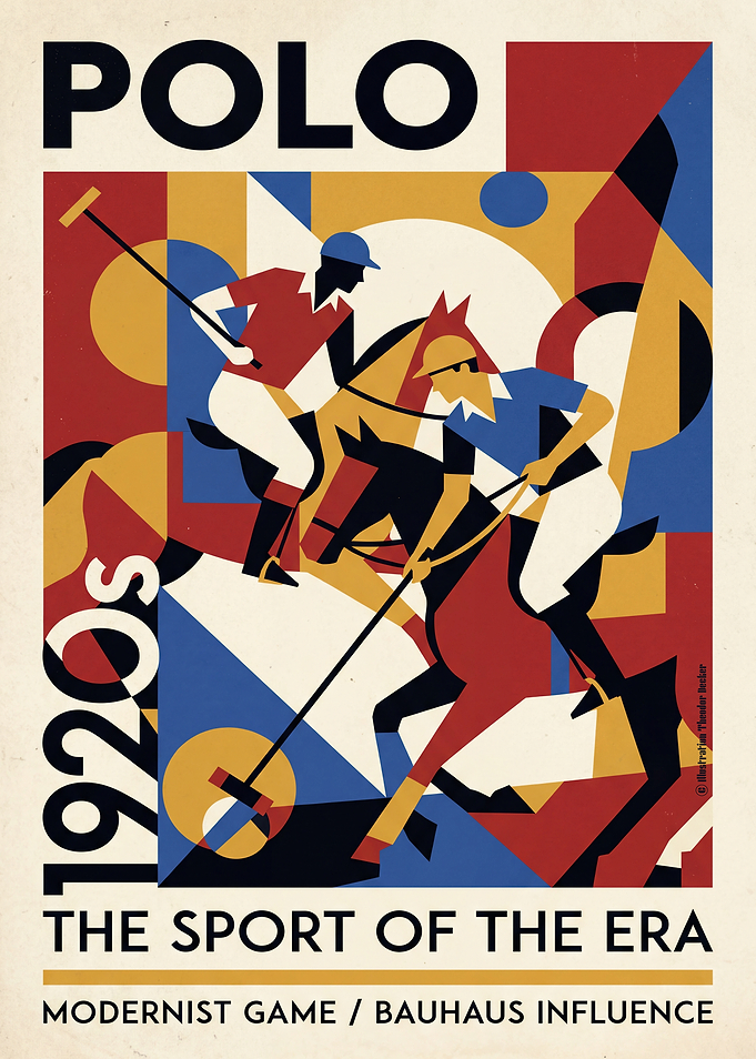 1920s Polo Sport Art