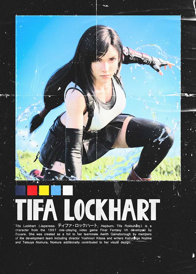 Tifa Lockhart Final Fantasy VII Poster