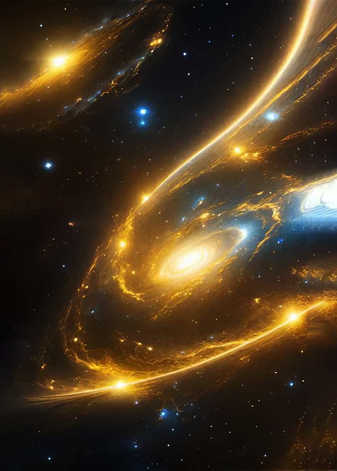 Cosmic Galaxy Swirl