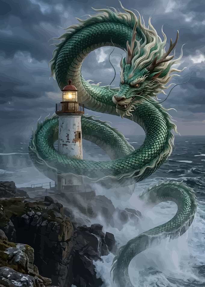 Dragon and Lighthouse