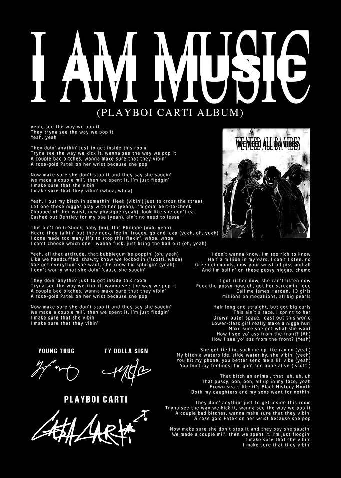 Playboi Carti I Am Music Album Art