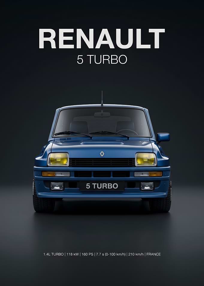 Renault 5 Turbo Poster