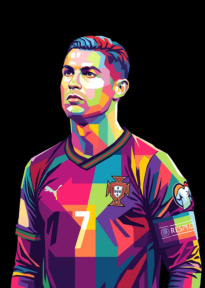 Cristiano Ronaldo Pop Art Portrait