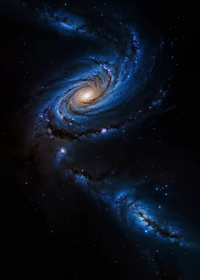 Spiral Galaxy in Deep Space