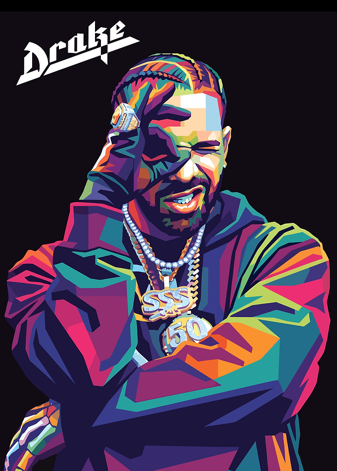 Drake Pop Art Portrait
