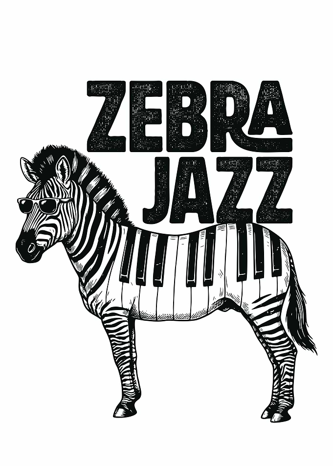 Zebra Jazz Piano Body