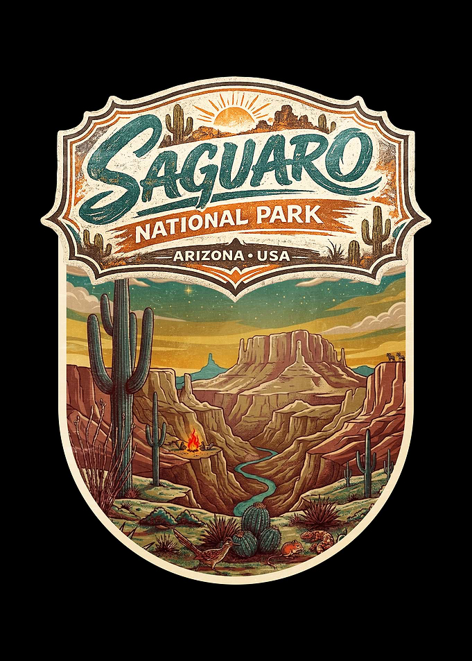 Saguaro National Park Vintage Poster