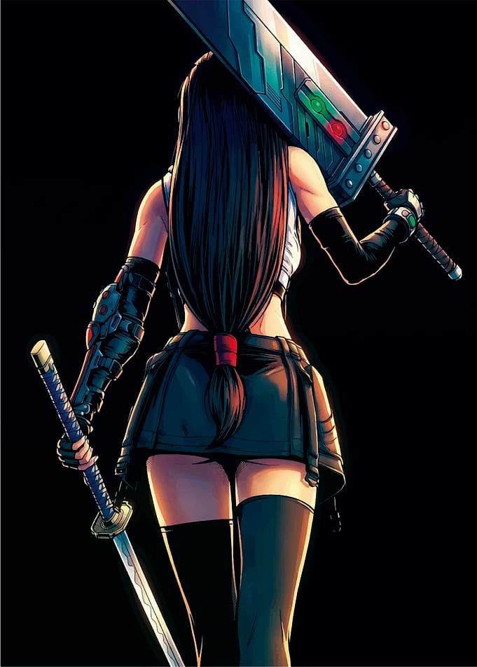 Tifa Lockhart with Swords