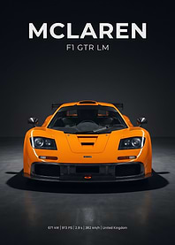 McLaren F1 GTR LM Poster