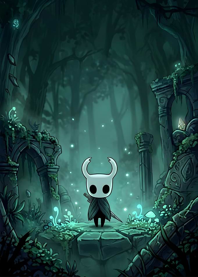 The Knight in a Ruined Forest