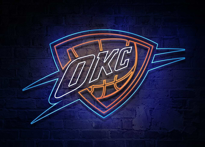 Oklahoma City Thunder Loud City Neon