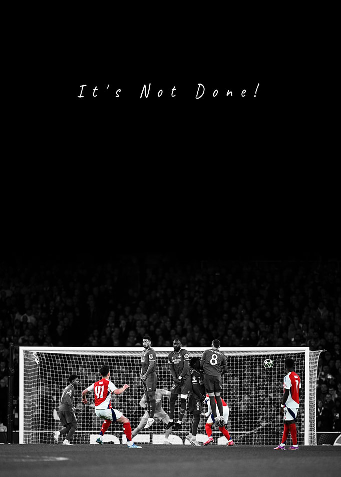 Football game with text overlay