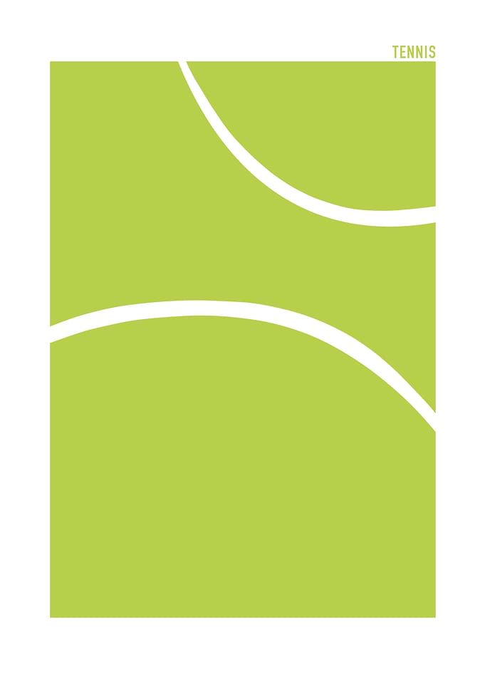 Minimalist Tennis Ball Graphic
