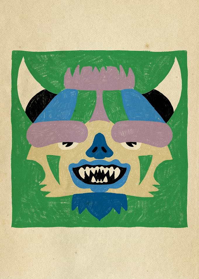Dancing Diablitos - Monster Faces Illustrations