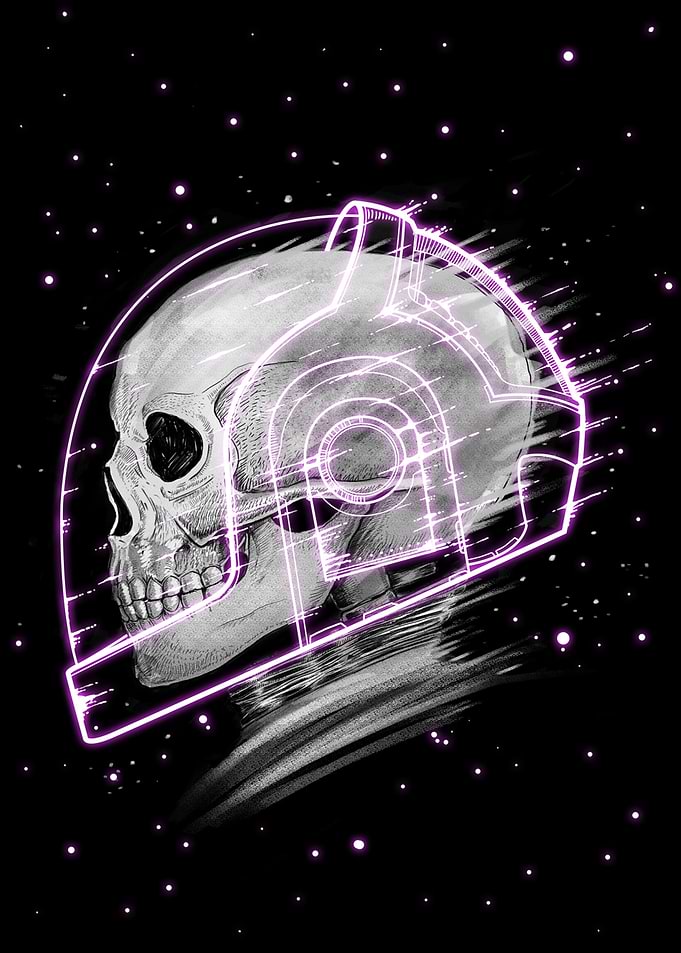 Daft Punk Skull Fanart