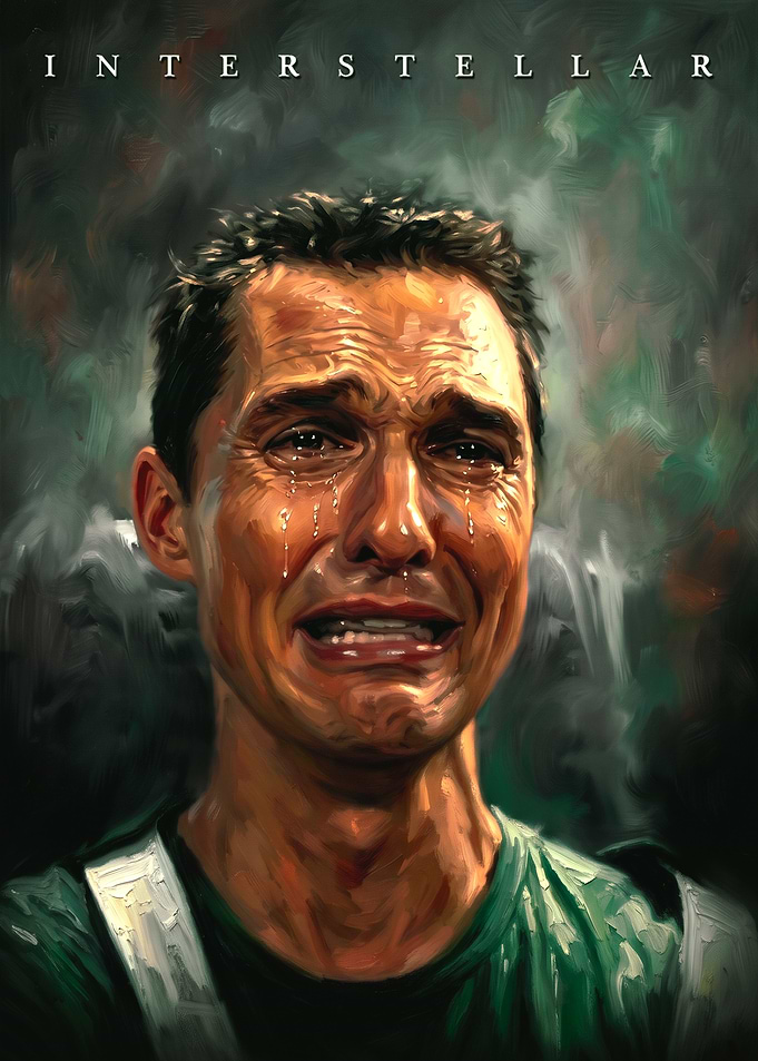 Interstellar Movie Poster Painting