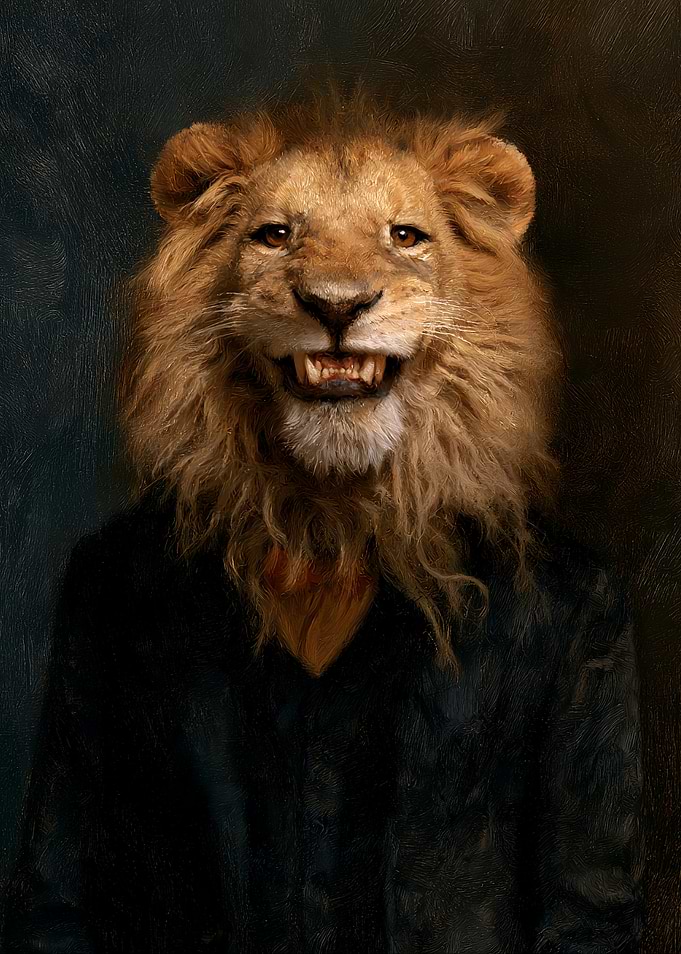 Lion in a Suit