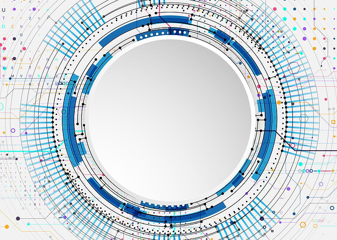 Abstract Futuristic Digital Circuitry