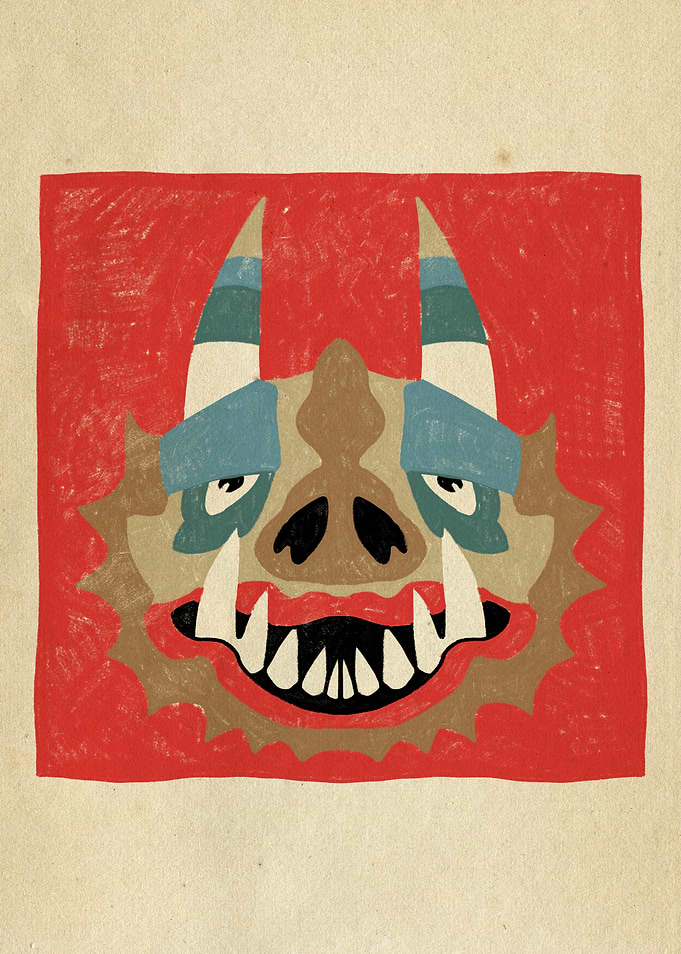 Dancing Diablitos - Monster Faces Illustrations