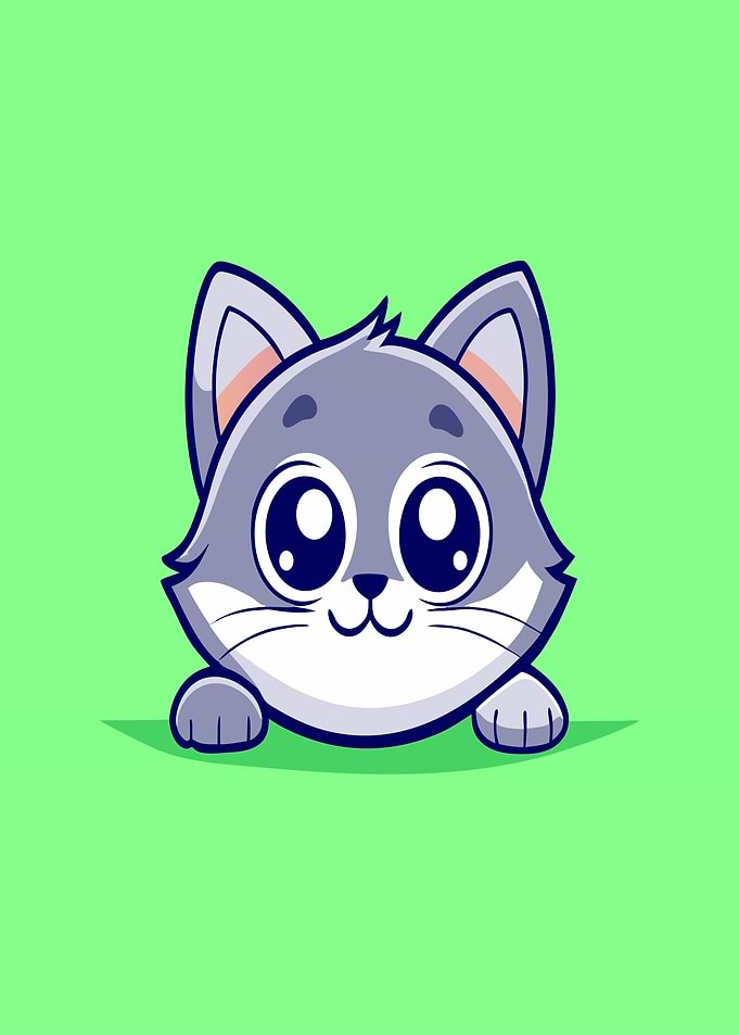 Cute Cat Peeking Out