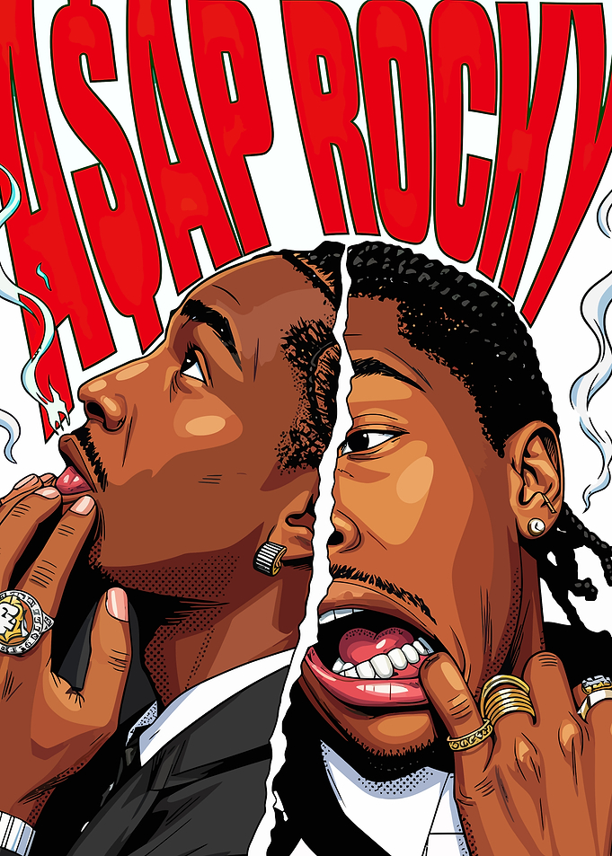 A$AP Rocky Comic Art