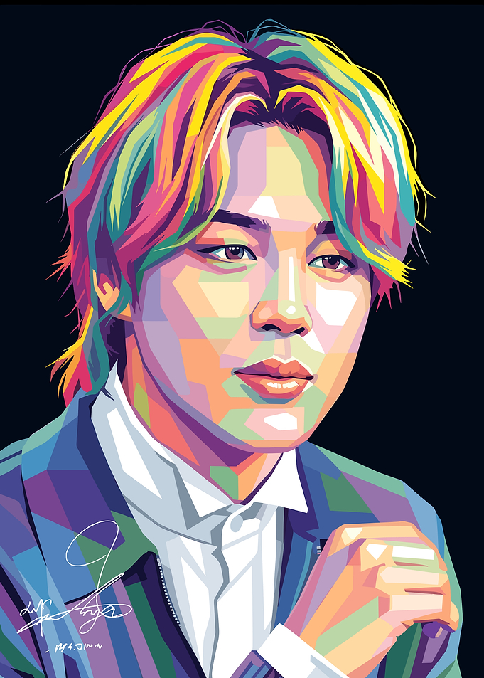 Jimin Pop Art Portrait